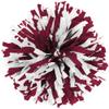 in-Stock Youth Cheerleading Pom Maroon/Wht view 1