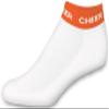 chass Women's In-Stock Low Anklet With Cheer Stripe Socks - Orange Adult view 1