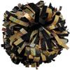 chass Metallic with Holographic Mix Cheerleading Pom - Black/Gold view 1