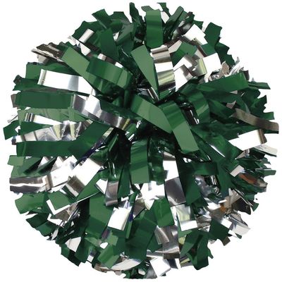 chass Youth 2-Color Metallic Cheerleading Pom Mdgr/Msil