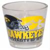 NCAA Iowa Hawkeyes Shotglass Clear Helmet/Bball view 1