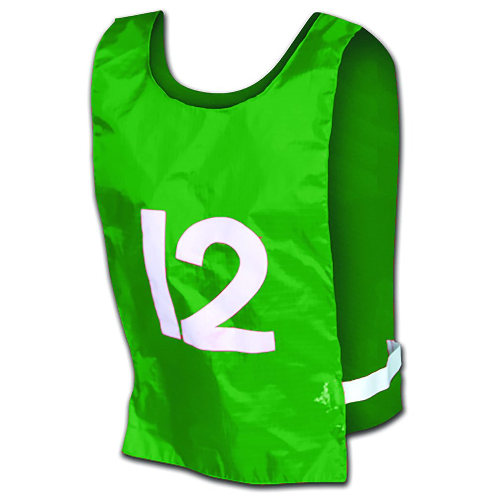 Champro Nylon Pinnie with Number (Kelly, 12-Inch Width x 22-Inch Length)