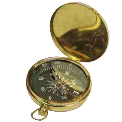 Nauctical Brass Pocket Flat Compass 3" Maritime Collection