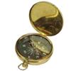 Nauctical Brass Pocket Flat Compass 3" Maritime Collection view 1