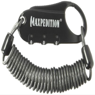 Steel Cable Lock (Black)