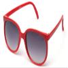 Kyra Women's Speckled Design Round Slim Temple Sunglasses in Red view 1