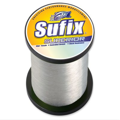 Sufix Superior 1/4-Pound Spool Size Fishing Line (Clear, 6-Pound)