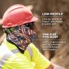 Ergodyne Chill Its 6485 Neck Gaiter, Multiple Ways to Wear Headband or Face Mask, Sweat-Wicking,Orange,Hi-Vis Orange view 3