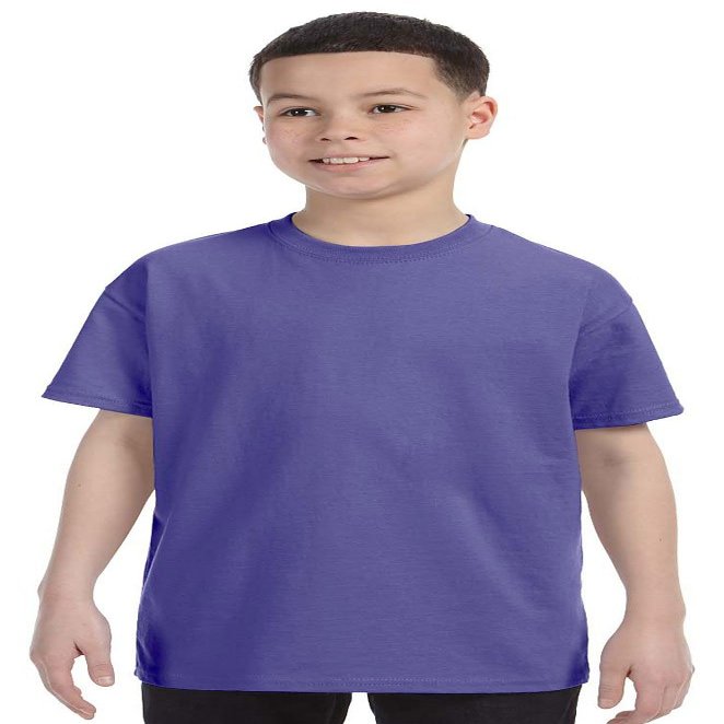 Gildan Heavy Cotton Youth 5.3 oz. T-Shirt (G500B)- VIOLET,XL