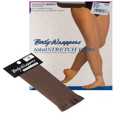 Body Wrappers C30 Girls Total Stretch Footed Tights