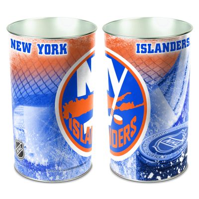 NHL 8010212 New York Islanders Tapered Wastebasket, 15"H