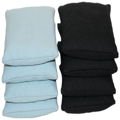 Cornhole Bags Set - (4 Light Blue, 4 Black) By Free Donkey Sports