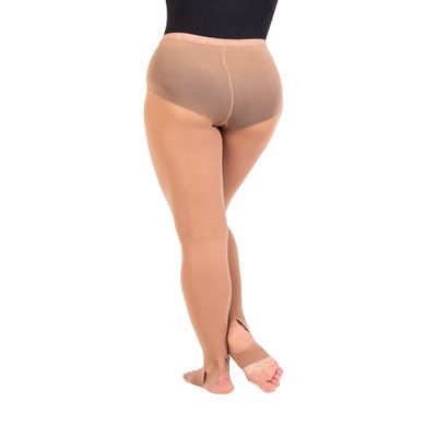 Body Wrappers Girls Stirrup Tights Style C32-Suntan, M/L