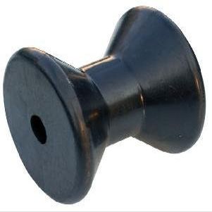 Tie Down 86488 Boat Trailer Bow Roller 4 Inch Black RubberRoller | 1/2 Shaft | Center Roller for Bow | Durable Marine Trailer Replacement Part for Boat Loading and Transport