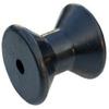 Tie Down 86488 Boat Trailer Bow Roller  4 Inch Black RubberRoller | 1/2 Shaft | Center Roller for Bow | Durable Marine Trailer Replacement Part for Boat Loading and Transport view 1