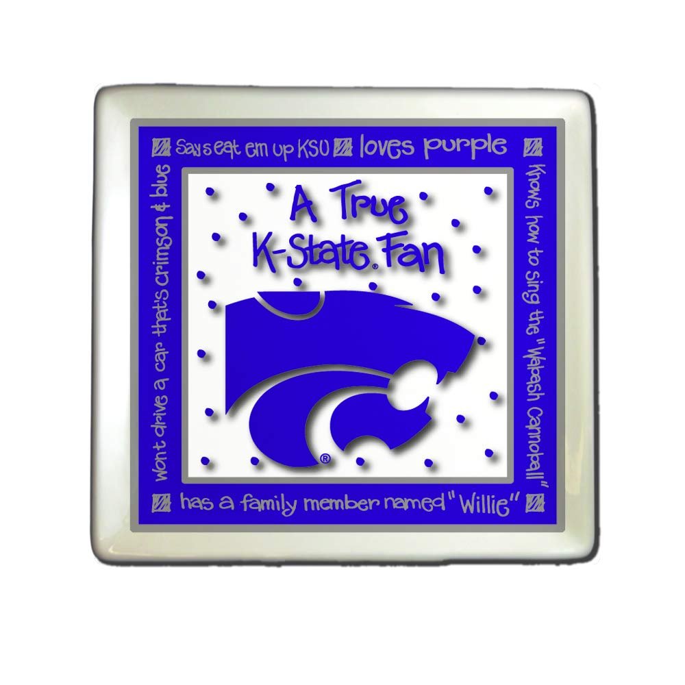 NCAA Kansas Jayhawks True Fan Square Plate