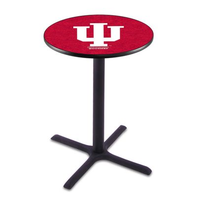 L211 - 36" Black Wrinkle Indiana Pub Table by Holland Bar Stool Co.