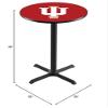 L211 - 36" Black Wrinkle Indiana Pub Table by Holland Bar Stool Co. view 2