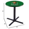 Holland Bar Stool Co. Marshall University Pub Table in Black (28 in. Dia. x 36 in. H (52 lbs.)) view 2