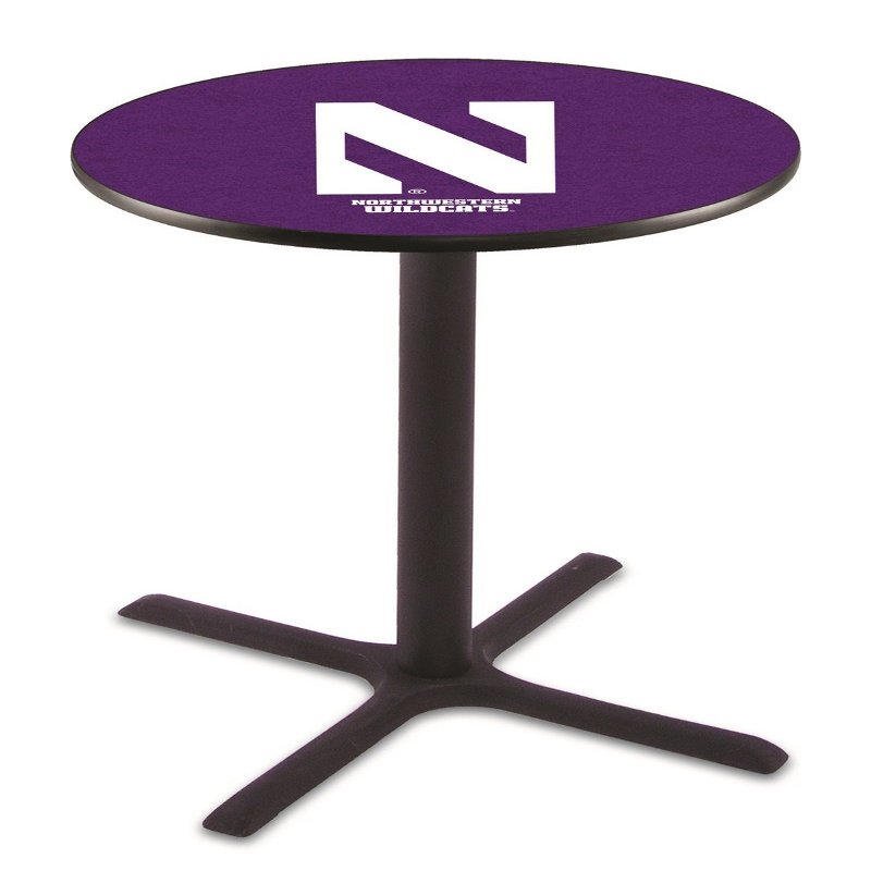Holland Bar Stool Co. L211-36" Black Wrinkle Northwestern Pub Table