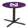 Holland Bar Stool Co. L211-36" Black Wrinkle Northwestern Pub Table view 1