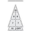Shuffleboard Court Stencil | School Playground, Park, Homeowners | Paint Stencils for Playground and Pavement, Turf view 1