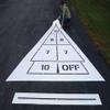 Shuffleboard Court Stencil | School Playground, Park, Homeowners | Paint Stencils for Playground and Pavement, Turf view 3