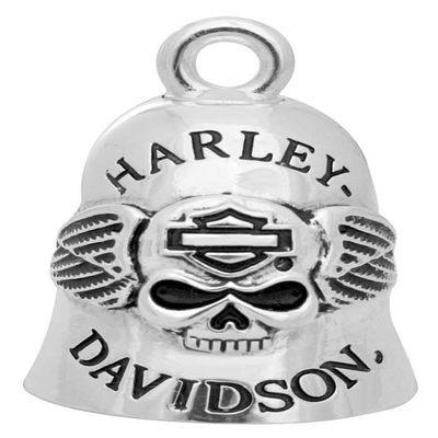 Harley-Davidson Winged Skull Bar & Shield Outline Ride Bell HRB045