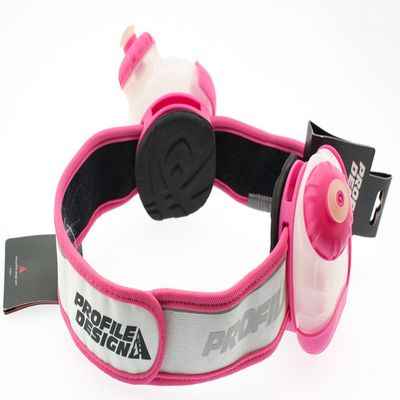 Profile Design Sync Hydration System 2 Bottle Belt (White/Pink, Large)