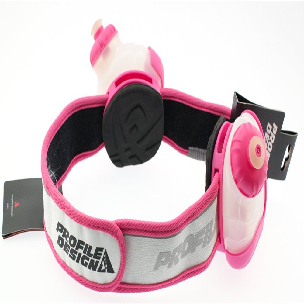 Profile Design Sync Hydration System 2 Bottle Belt (White/Pink, X-Large)