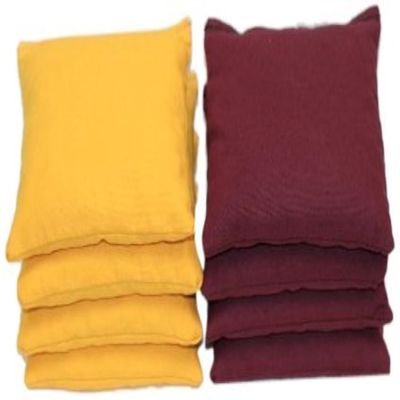Cornhole Bags Set - (4 Yellow, 4 Burgundy) By Free Donkey Sports