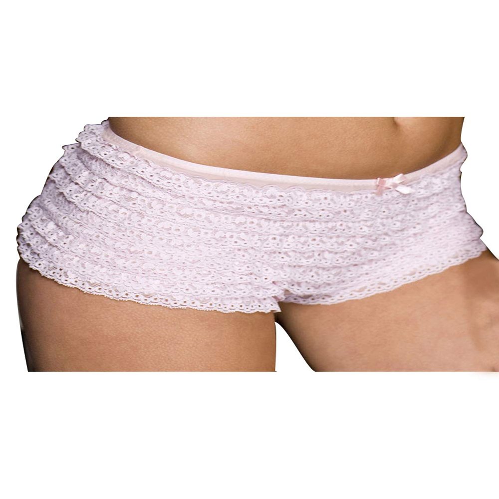 Music Legs Pale Pink Ruffle Boyshort Pink One Size Fits Most