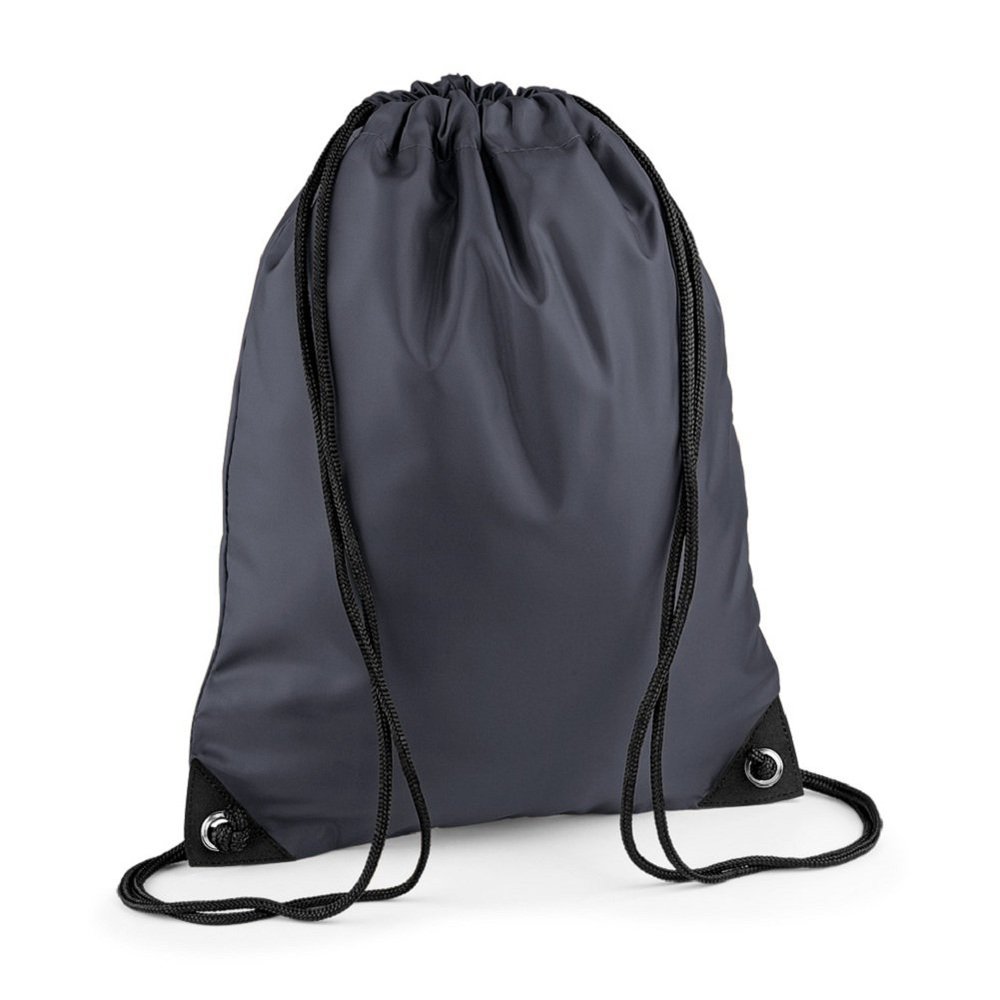 BagBasee Unisex Gym Sack PE Shoe Rucksack Swim Bag Graphite
