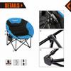 KingCamp Oversized Moon Chairs Padded Seat Supports 300lbs for Adults, Comfy Portable Folding Saucer Chair with Cup Holder and Carry Bag, Blue Green and Red view 4