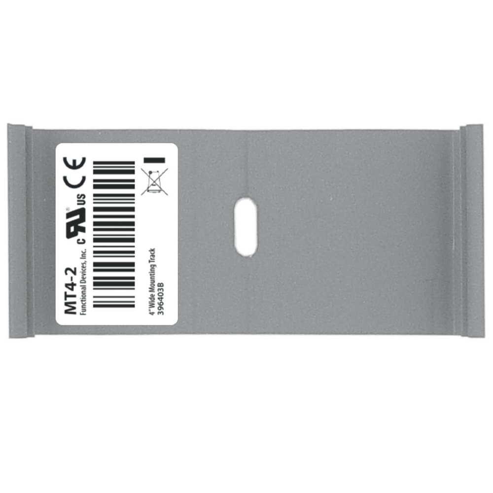 Functional Devices MT4-2 Mounting Snap Track, 4.00" Width x 2" Length