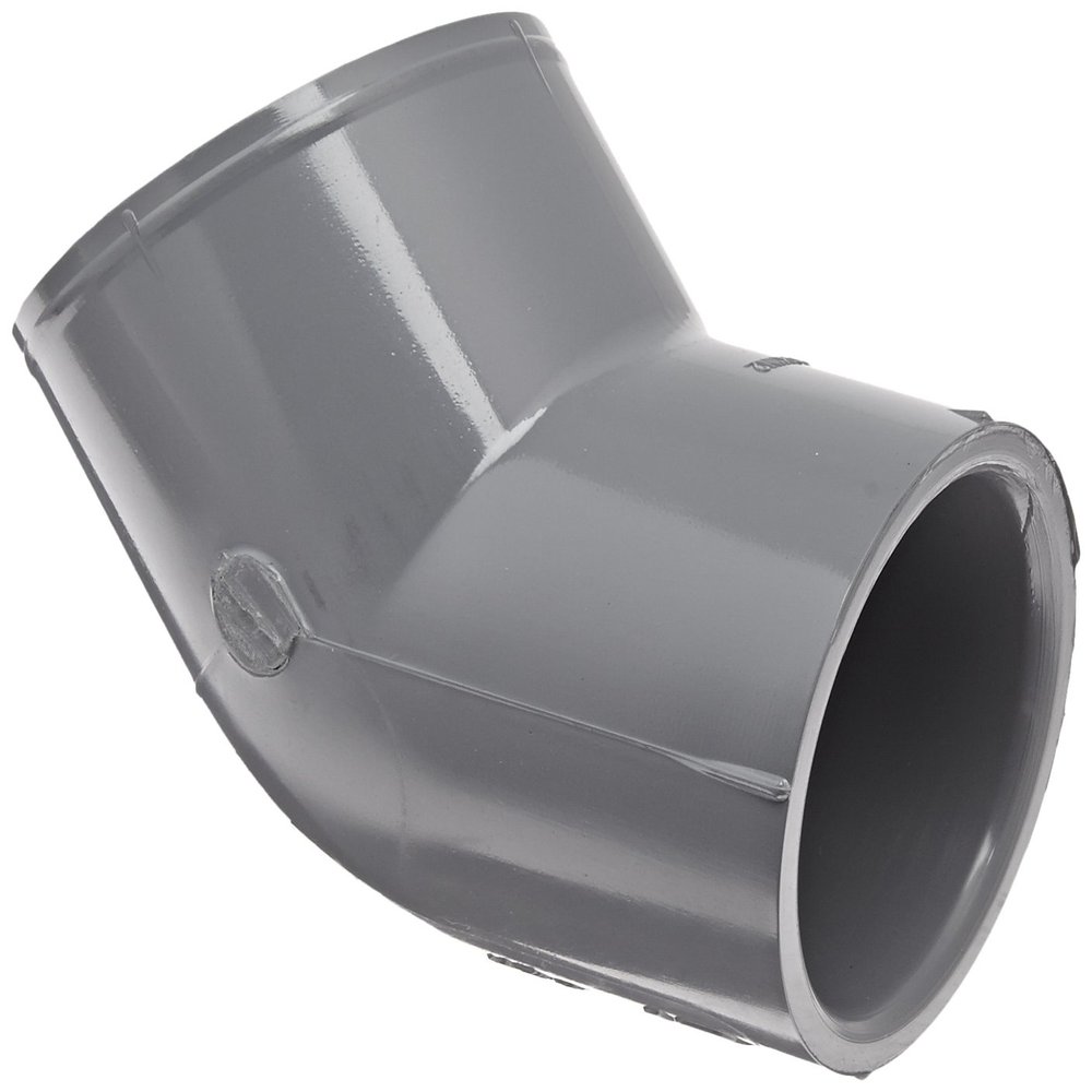 Spears Manufacturing 817-015C Series 817-C CPVC Pipe Fitting, 45 Degree Elbow, Schedule 80, 1-1/2" Socket