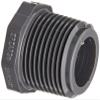 Spears 439-G Series PVC Pipe Fitting, Bushing, Schedule 40, Gray, 3/4" NPT Male x 1/2" NPT Female view 1