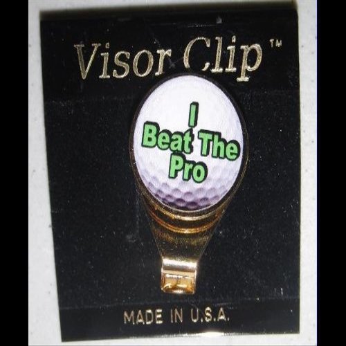AMAGolf I Beat The Pro Hat Clip & Ball Marker New!