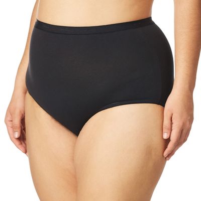 Bali Women's Stretch Brief Panty, Black, XX-Large/9