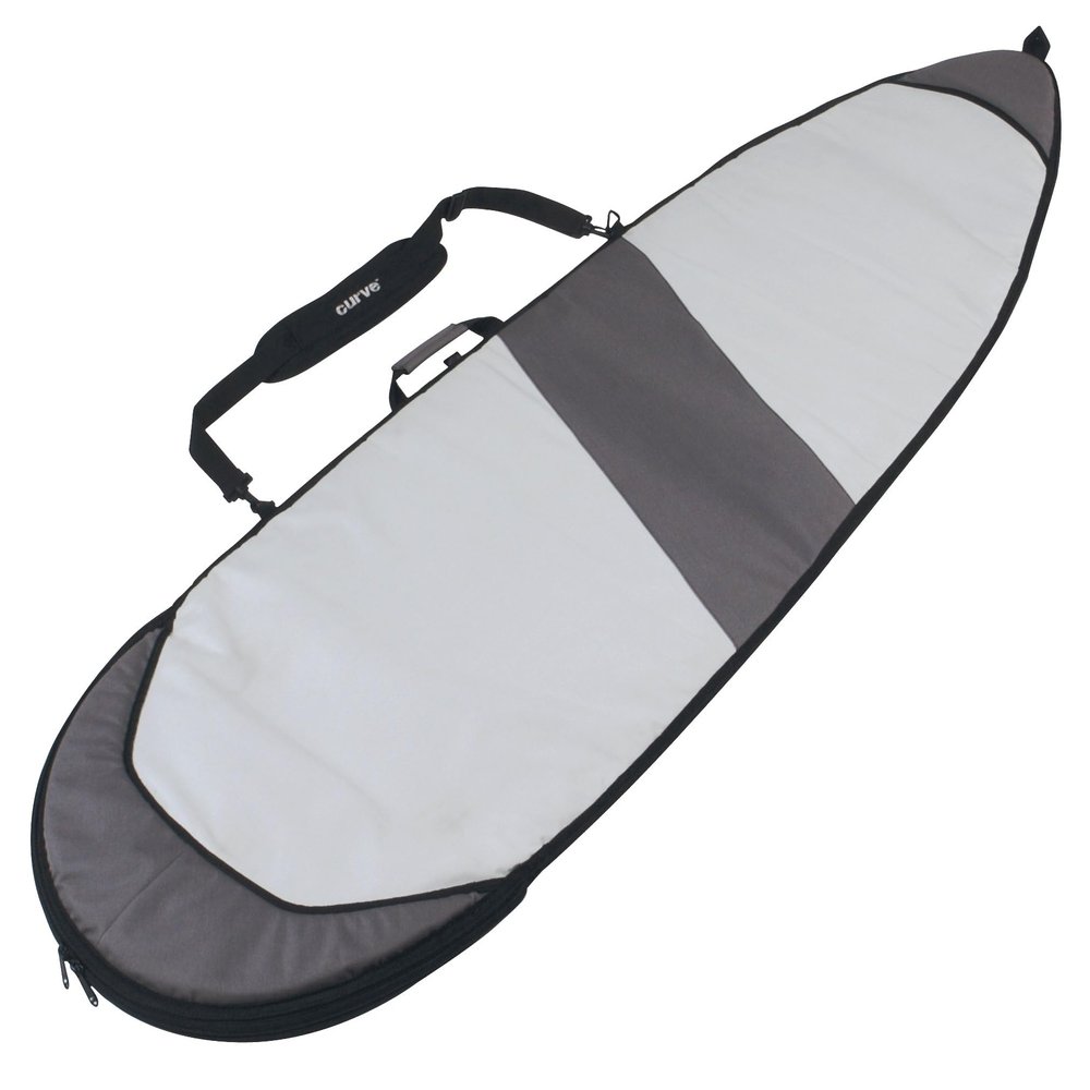 Curve Travel Surfboard Board Bag SHORTBOARD Single with 20mm Foam 6'0, 6'3, 6'6, 6'10, 7'2 (6'6 short)
