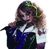 Rubies Green Hair Extension & Skull Bow Costume Accessory One Size view 1