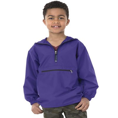 Charles River Apparel Unisex Youth Pack- N- Go Pullover, Medium Purple