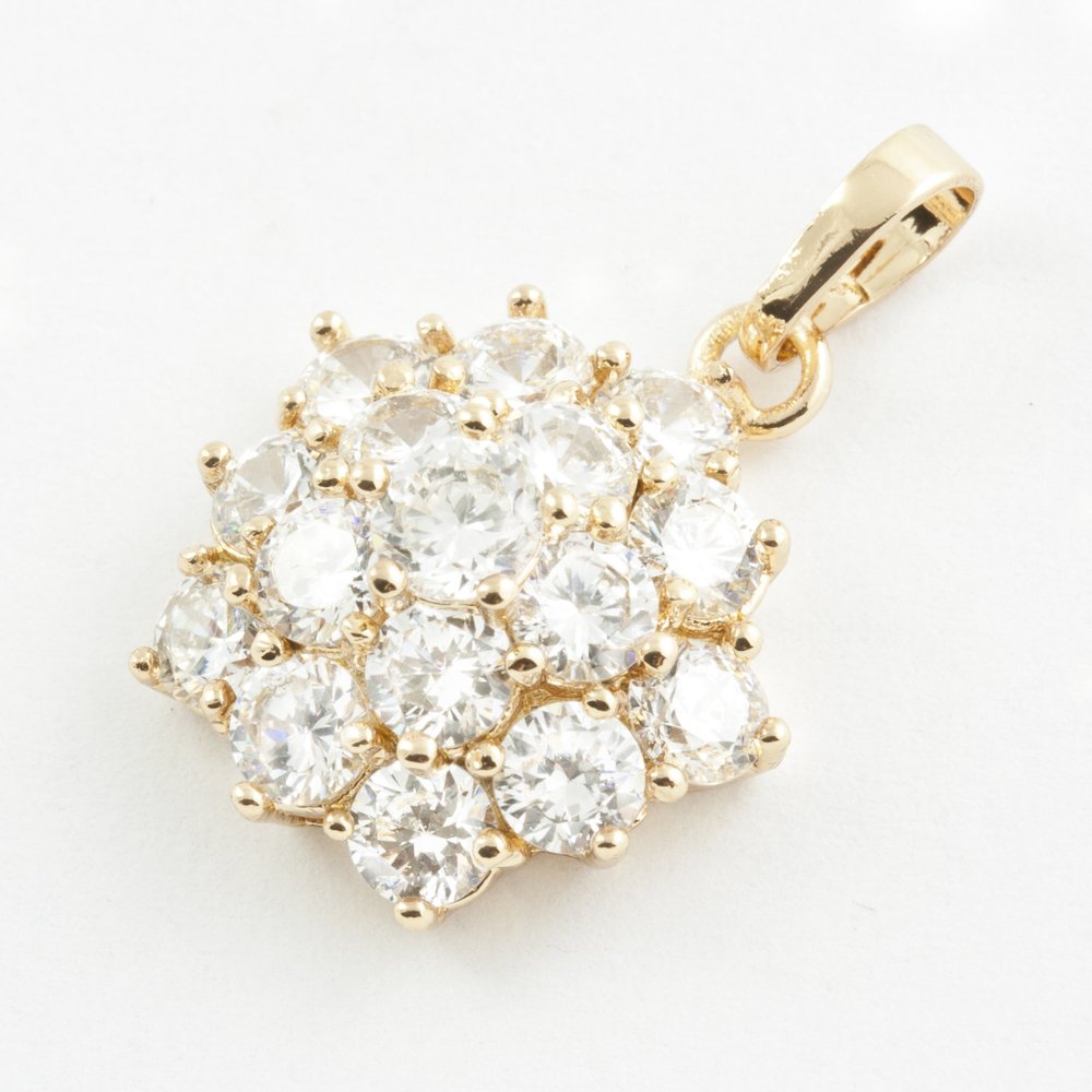 18K Gold Plated Cubic Zirconia Pendant
