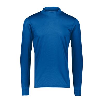 Augusta Sportswear Mens Wicking Mock Turtleneck, Royal, Medium