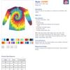 Tie-Dye Youth Long-Sleeve Tee M SPIDER PURPLE view 2