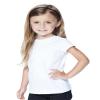 RABBIT SKINS Toddler Girls' 100% Cotton Jersey Short Sleeve Tee, White, 2T view 2