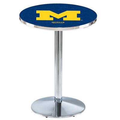 Holland Bar Stool Co. L214-42" Chrome Michigan Pub Table