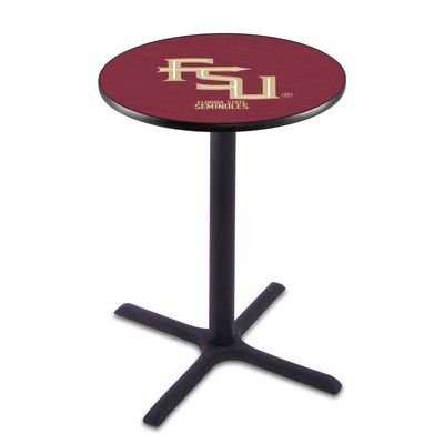 Holland Bar Stool Co. L211-36" Black Wrinkle Florida State (Script) Pub Table