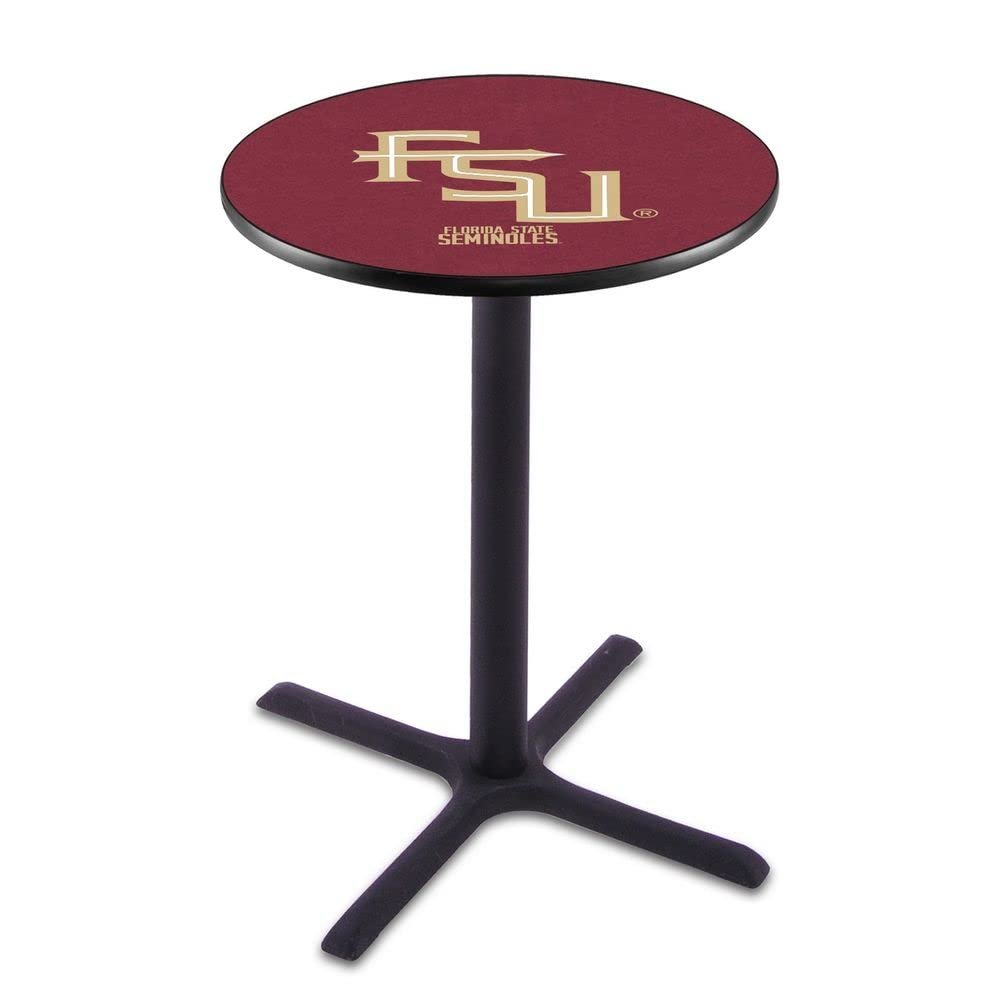 Holland Bar Stool Co. L211-36" Black Wrinkle Florida State (Script) Pub Table