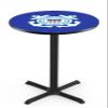 Holland Bar Stool Co. L211-36" Black Wrinkle U.S. Coast Guard Pub Table view 1
